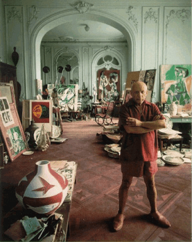 picasso en su casa